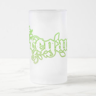 Taza De Cristal Esmerilado Vegano