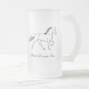 Taza De Cristal Esmerilado Ventilador de Dressage Gaita