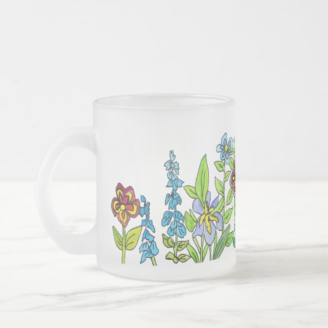Taza De Cristal Esmerilado verano (Izquierda)