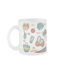 Verano Beach de dos tonos de café Mug