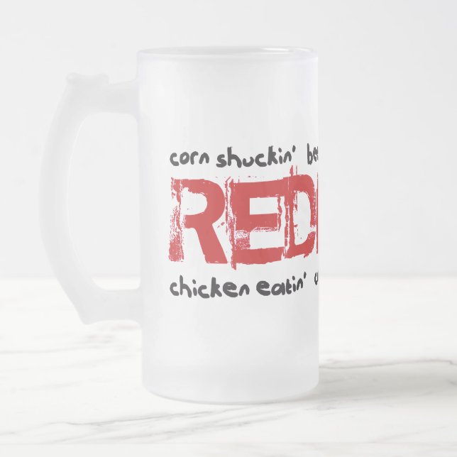 Taza De Cristal Esmerilado Verdadero campesino sureño (Izquierda)