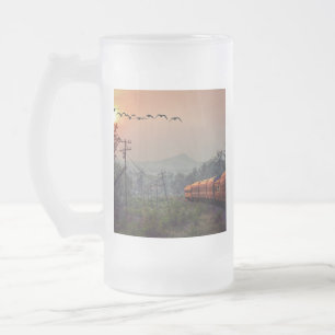 Taza De Cristal Esmerilado Viajar