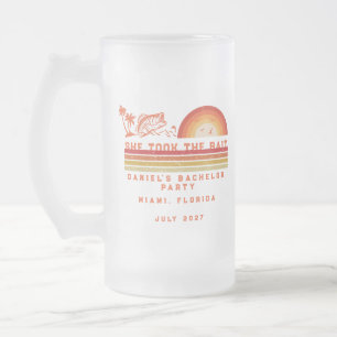 Taza De Cristal Esmerilado Viaje de fin de semana con tema de pesca Despedida