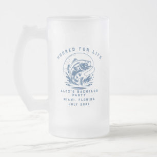 Taza De Cristal Esmerilado Viaje de fin de semana con tema de pesca Despedida