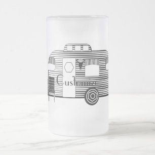 Taza De Cristal Esmerilado Viajero Caravana de caravanas Thunder_Cove