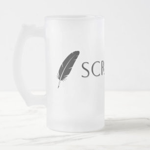 Taza De Cristal Esmerilado Vibraciones de Escriba Autor Escritor Poeta Litera