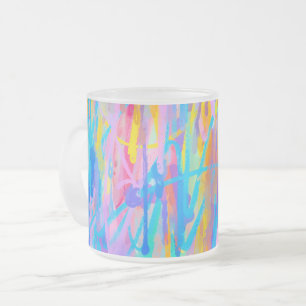 Taza De Cristal Esmerilado Vibrante cascada