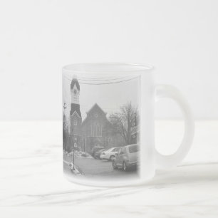 Taza De Cristal Esmerilado Vida de la pequeña ciudad