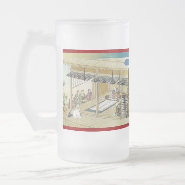 Taza De Cristal Esmerilado Vida ilustrada de Nichiren Shonin pt.21 (Izquierda)