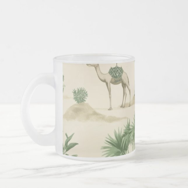 Taza De Cristal Esmerilado "Vidrio de camello del Sahara" (Izquierda)