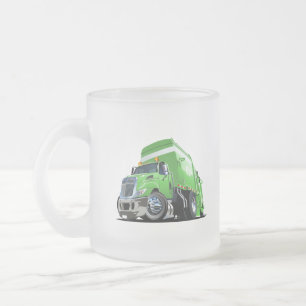 Taza De Cristal Esmerilado Vidrio de camión de basura personalizado