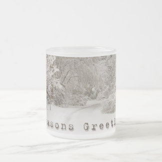 Taza De Cristal Esmerilado Vidrio de Cerveza de Invierno Festividad Festivida