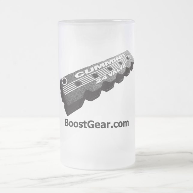 Taza De Cristal Esmerilado Vidrio de cerveza diesel de Cummins Turbo (Centro)