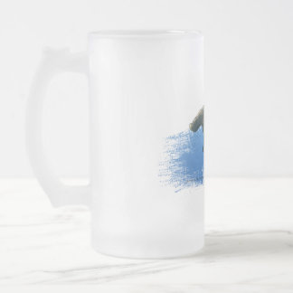 Taza De Cristal Esmerilado Vidrio de cerveza helado del tiburón de Hammerhead