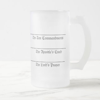 Taza De Cristal Esmerilado Vidrio de consumición de Martin Luther