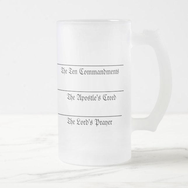 Taza De Cristal Esmerilado Vidrio de consumición de Martin Luther (Derecha)