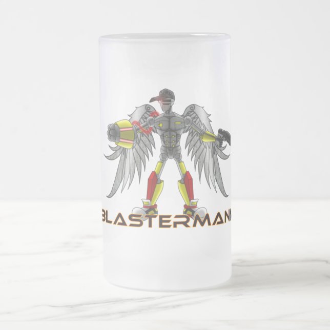Taza De Cristal Esmerilado Vidrio de la pinta de Blastermann (Centro)