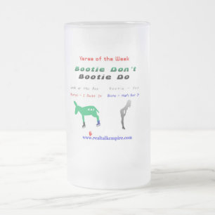 Taza De Cristal Esmerilado vidrio - el botín no hace