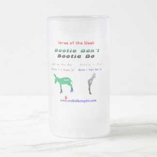 Taza De Cristal Esmerilado vidrio - el botín no hace