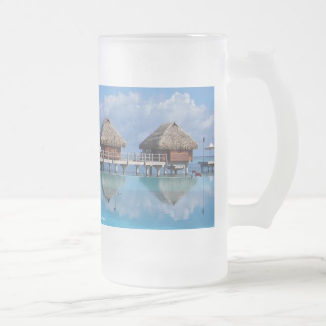 Taza De Cristal Esmerilado Vidrio esmerilado del espejo de Moorea (Derecha)