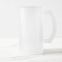 Taza De Cristal Esmerilado Vidrio esmerilado helado Stein de 16 onzas