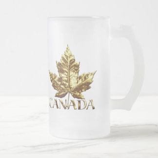 Taza De Cristal Esmerilado Vidrios del recuerdo de Canadá de la medalla de