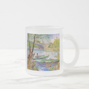 Taza De Cristal Esmerilado Vincent Van Gogh - La pesca en primavera