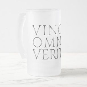 Taza De Cristal Esmerilado VINCIT OMNIA VERITAS - Luz