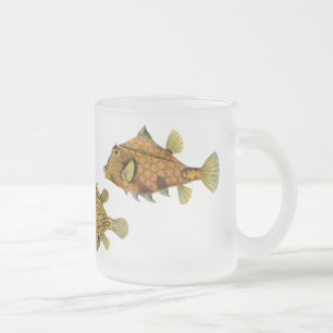Taza De Cristal Esmerilado Vintage Haeckel Fish