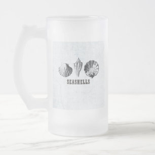 Taza De Cristal Esmerilado Vintage Seasheles
