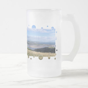 TAZA DE CRISTAL ESMERILADO VISTAS DE GALES