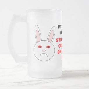 Taza De Cristal Esmerilado Vivisection Must End Frost Glass Mug