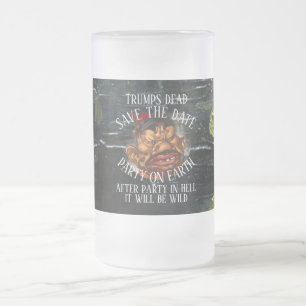 TAZA DE CRISTAL ESMERILADO VOTA FW FV HG ELECCIÓN PARTIDO REPUBLICANO ATENCIÓ
