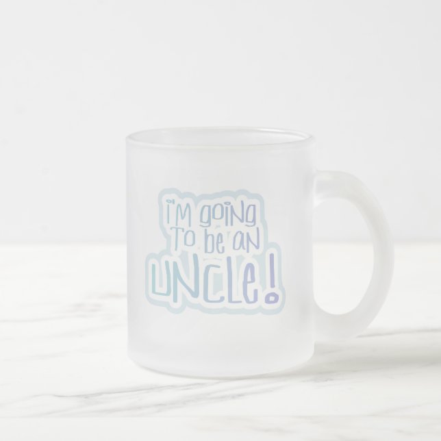 Taza De Cristal Esmerilado Voy a ser un tío camisetas y regalos (Derecha)
