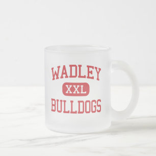 Taza De Cristal Esmerilado Wadley - bulldoges - High School secundaria -