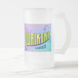TAZA DE CRISTAL ESMERILADO WAIKIKI