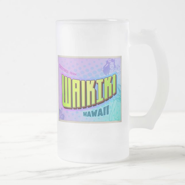 TAZA DE CRISTAL ESMERILADO WAIKIKI (Derecha)