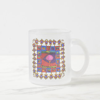 Taza De Cristal Esmerilado Warm gekleurde landschapjes met vrolijke lijst!
