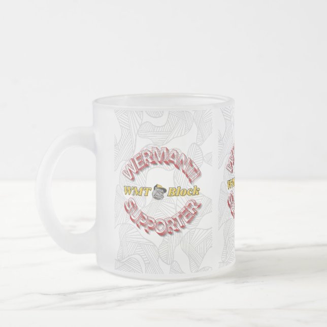 Taza De Cristal Esmerilado Wermantis Supporter (Izquierda)