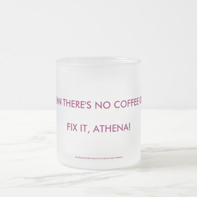 Taza De Cristal Esmerilado ¿Whadaya significa que no hay café en Elyria???? (Centro)