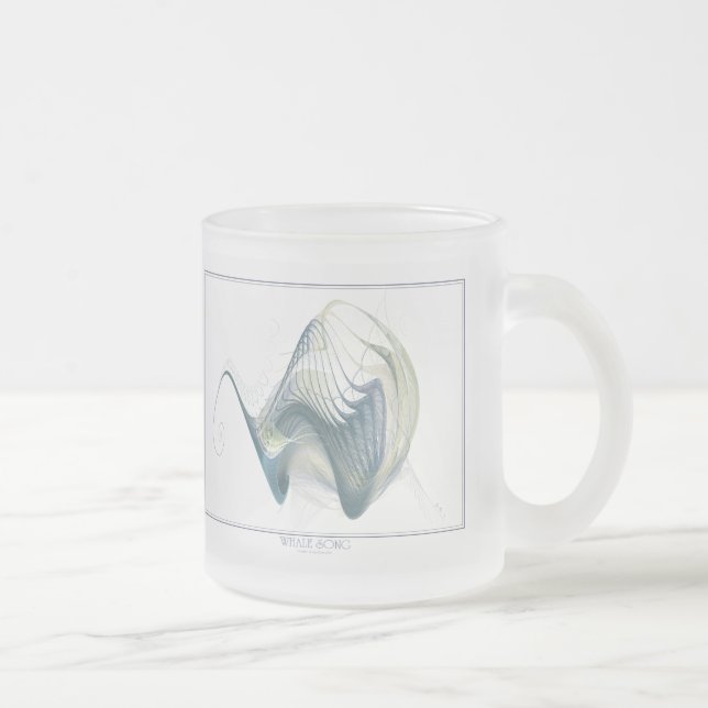 Taza De Cristal Esmerilado Whale Song Mug (Derecha)