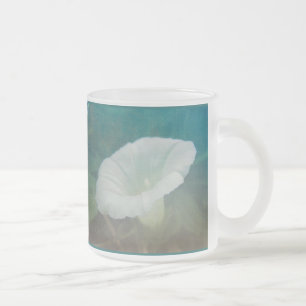 Taza De Cristal Esmerilado White Bindweed - La salvaje gloria eterna de la ma
