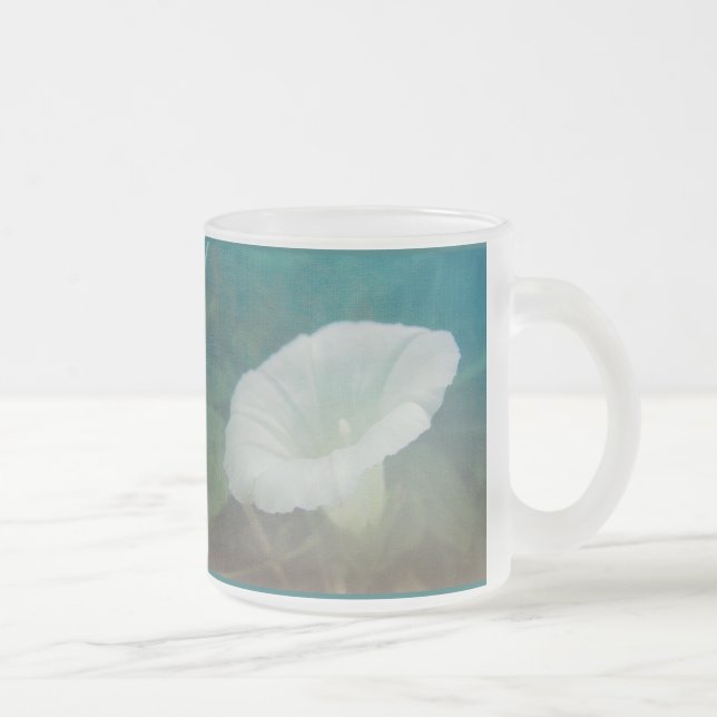 Taza De Cristal Esmerilado White Bindweed - La salvaje gloria eterna de la ma (Derecha)