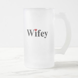 Taza De Cristal Esmerilado Wifey