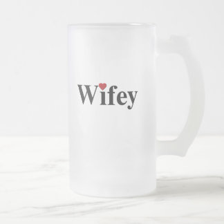 Taza De Cristal Esmerilado Wifey