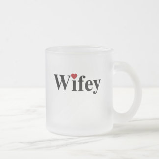 Taza De Cristal Esmerilado Wifey