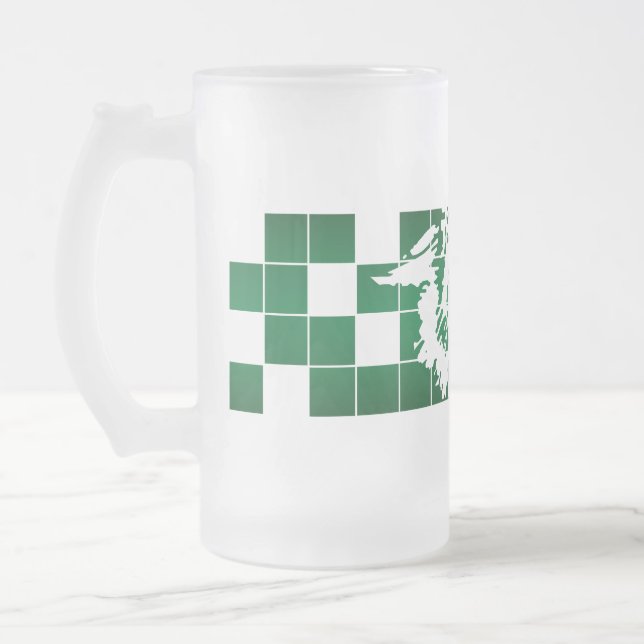 Taza De Cristal Esmerilado Wildcats de la Unión Wayland #5 (Izquierda)