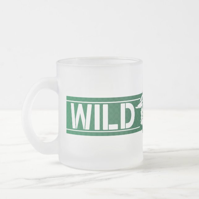 Taza De Cristal Esmerilado Wildcats de la Unión Wayland #8 (Izquierda)