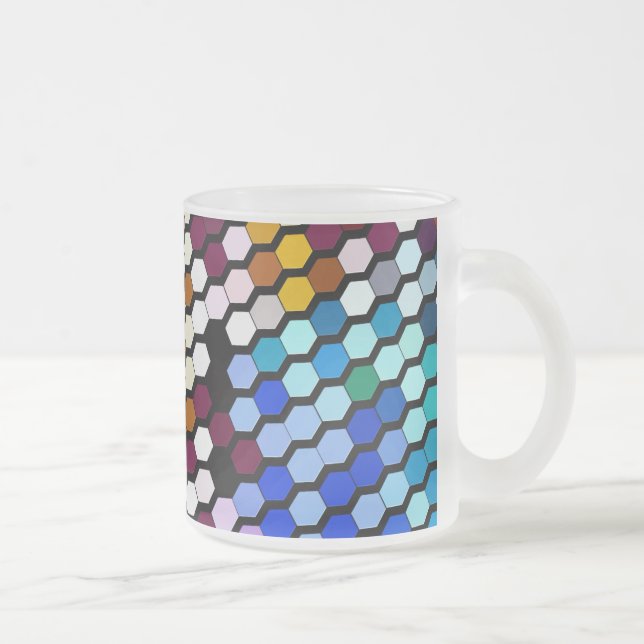 TAZA DE CRISTAL ESMERILADO WILDFLOWERS (Derecha)