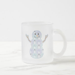 Taza De Cristal Esmerilado Winter Quilt Mug